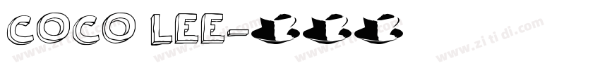 COCO LEE字体转换